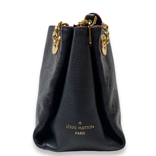 Surene BB Navy Shoulder Bag in Monogram Empreinte Leather, Gold hardware