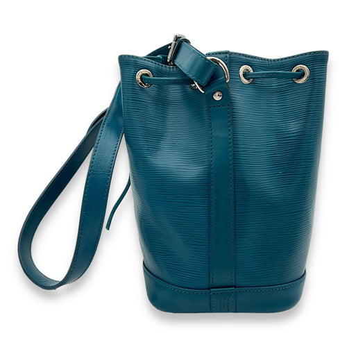 Noe BB Blue Bucket Bag in Epi Leather, Silver hardware