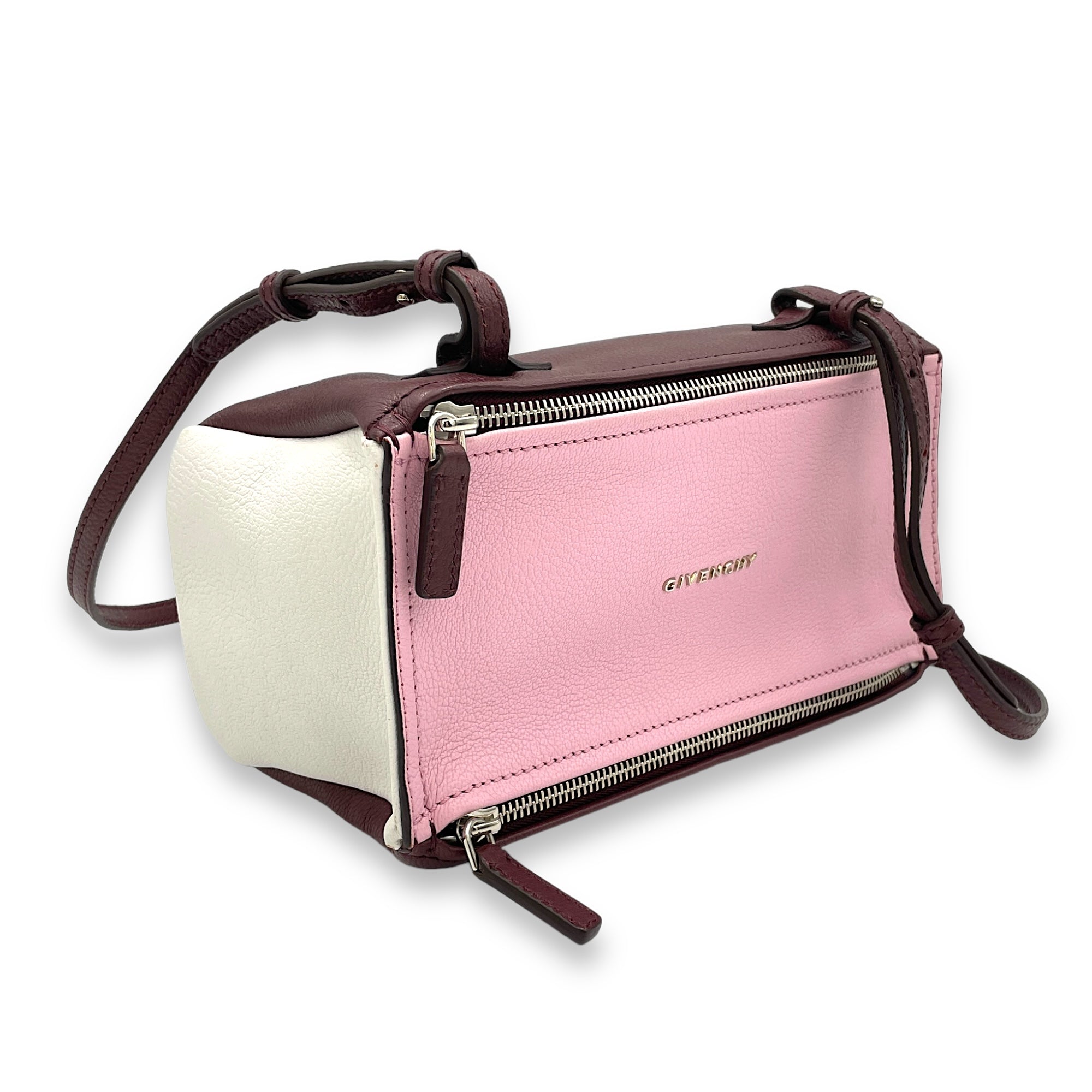 Pandora Multi-colour Crossbody Bag in Goat Leather, Silver hardware