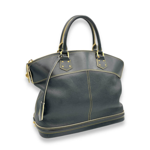 Suhali Lockit Top handle bag in Goat Leather, Gold Hardware