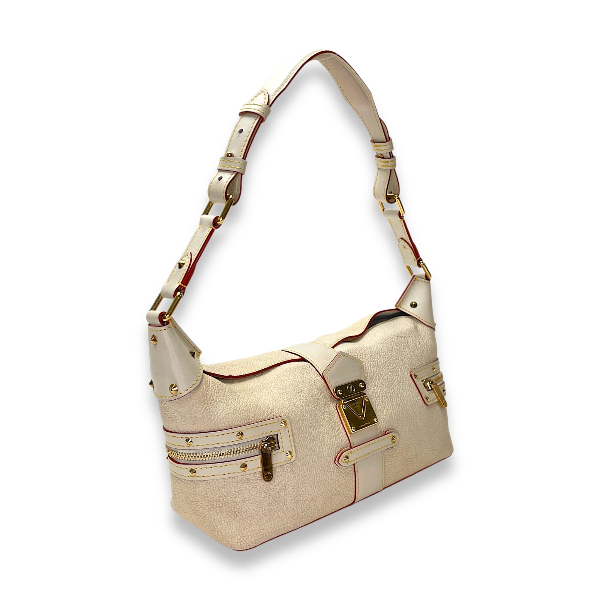 Suhali Top handle bag in Goat leather, Gold Hardware