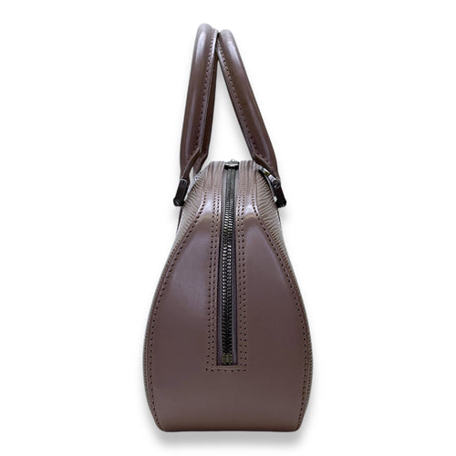 Jasmine Purple Top Handle Bag in Epi Leather, Silver hardware