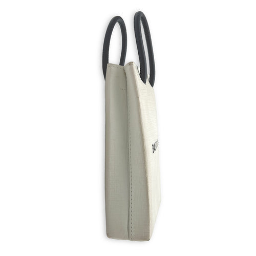 Shopping Mini Top handle bag in Calfskin, Silver Hardware