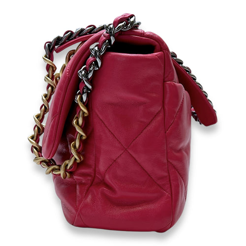 C19 Large Shoulder bag in Lambskin, Mixed Hardware