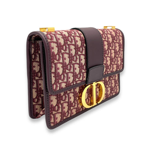 30 Montaigne Shoulder bag in Jacquard, Gold Hardware