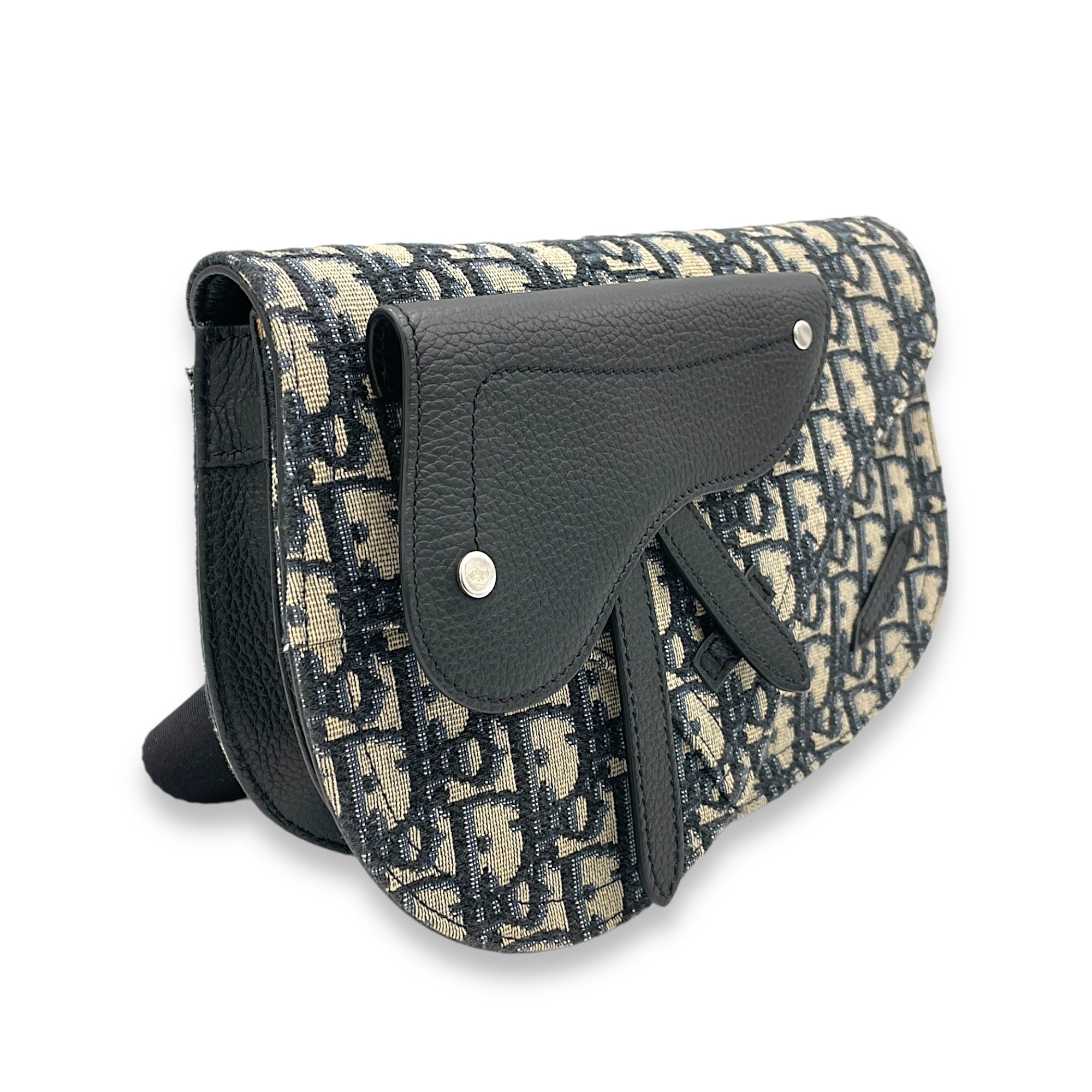 Saddle Shoulder bag in Jacquard, Gold Hardware