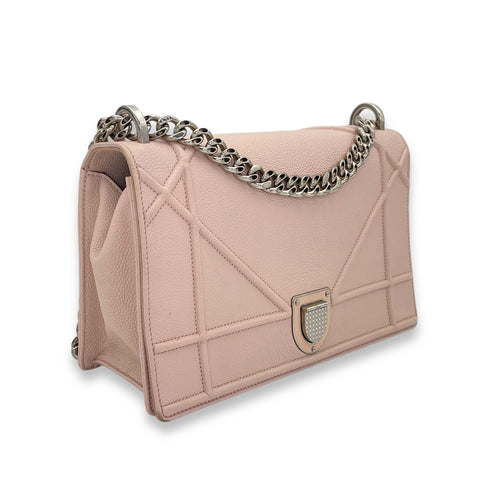 Diorama Medium Crossbody bag in Calfskin, Silver Hardware