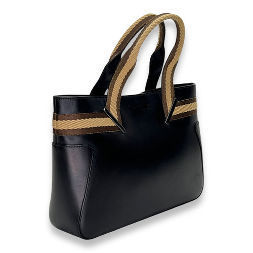 Sherry Tote bag in Calfskin, Silver Hardware