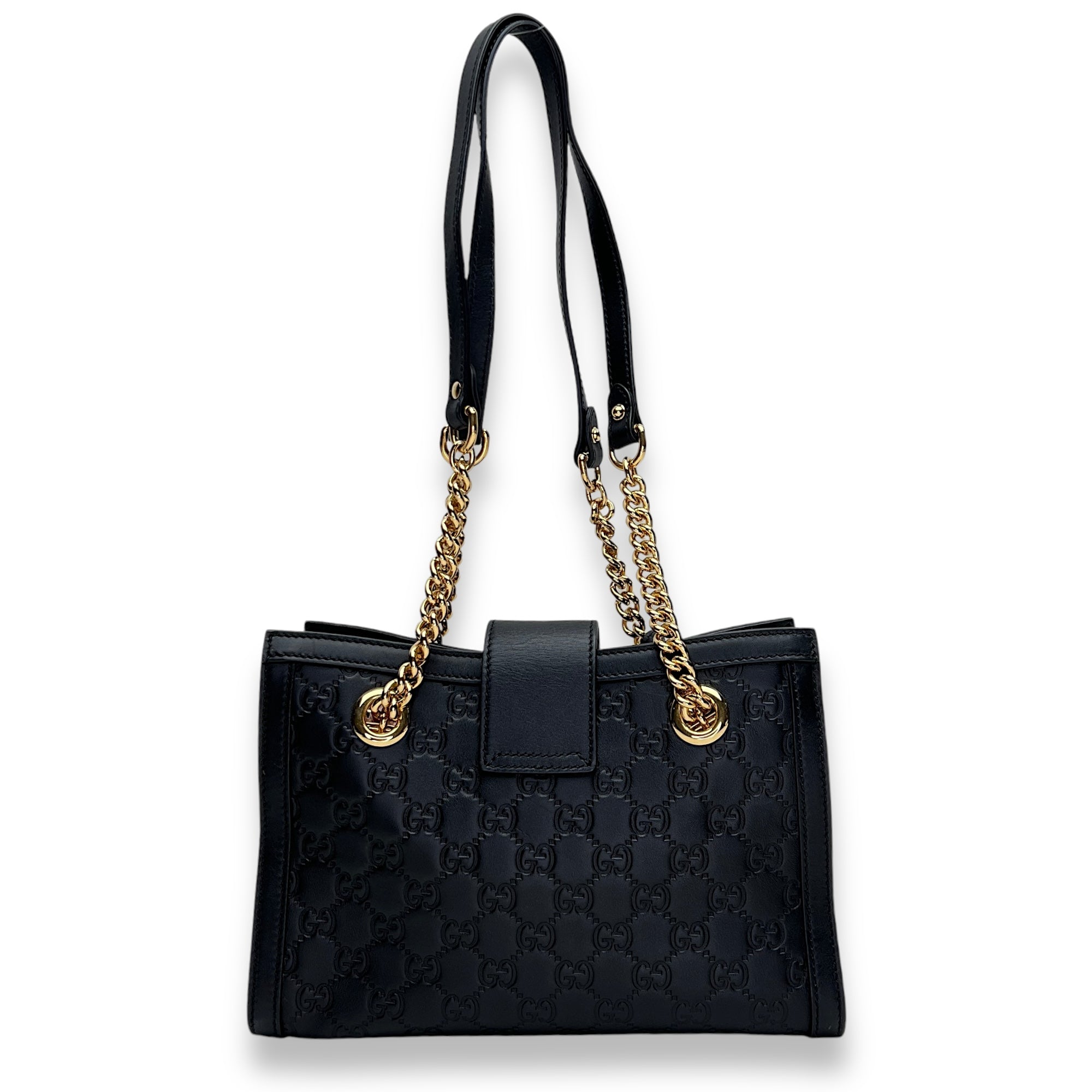 Padlock Small Shoulder bag in Guccissima leather, Gold Hardware