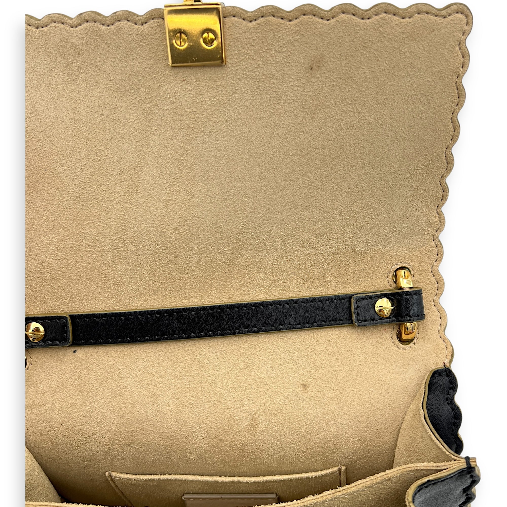 Kan I Small Crossbody bag in Calfskin, Light Gold Hardware