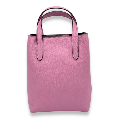 Others Top Handle Bag Mini Pink in Calfskin, Gold hardware