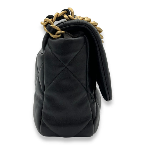 C19 Top Handle Bag Black in Lambskin, Mixed hardware