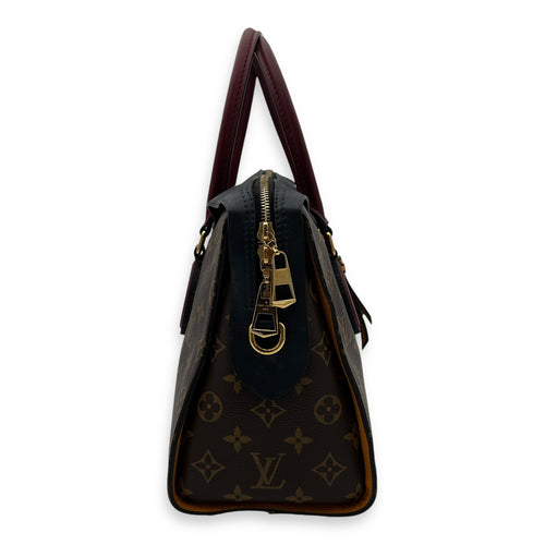 Tuileries` Top Handle Bag Brown in Monogram Coated Canvas, Gold hardware