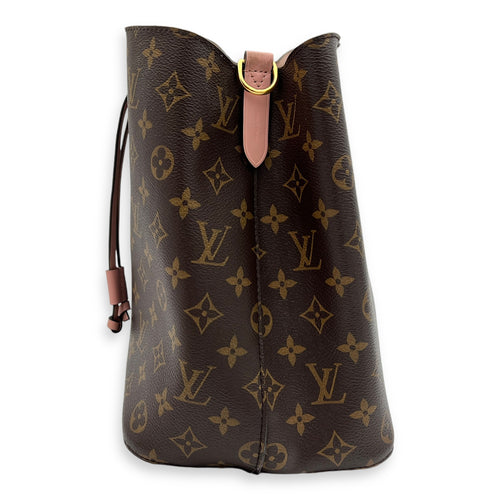 Louis Vuitton NeoNoe Bucket Bag MM Pink in Monogram Coated Canvas, Gold hardware_3