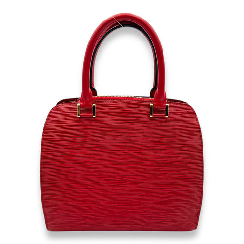 Louis Vuitton Pont Neuf Top Handle Bag MM Red in Epi Leather, Gold hardware_2