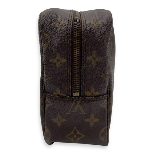 Louis Vuitton Toilette Pouch Brown in Monogram Coated Canvas, Gold hardware_3