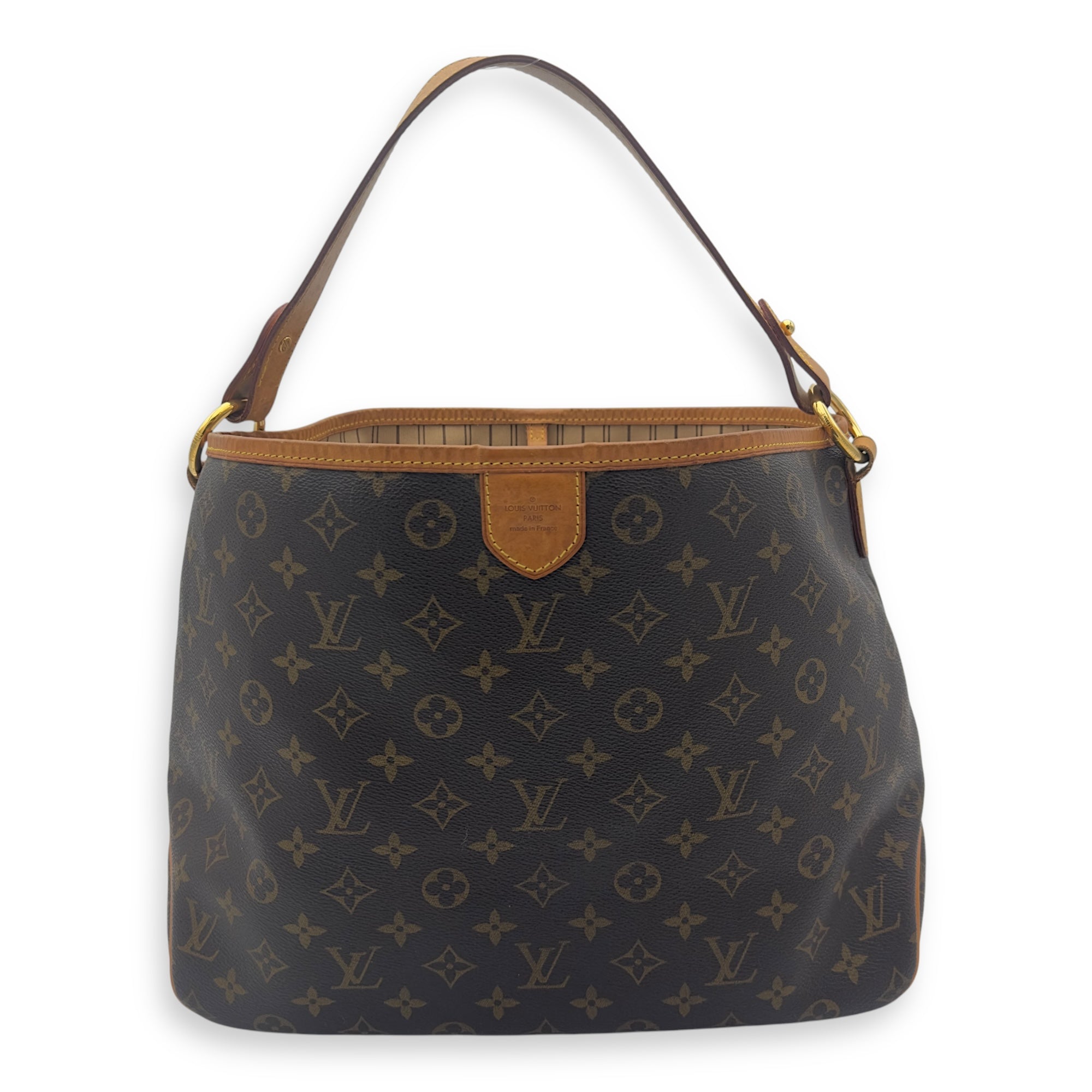 Louis Vuitton Delightful Shoulder Bag Brown in Monogram Coated Canvas, Gold hardware_3