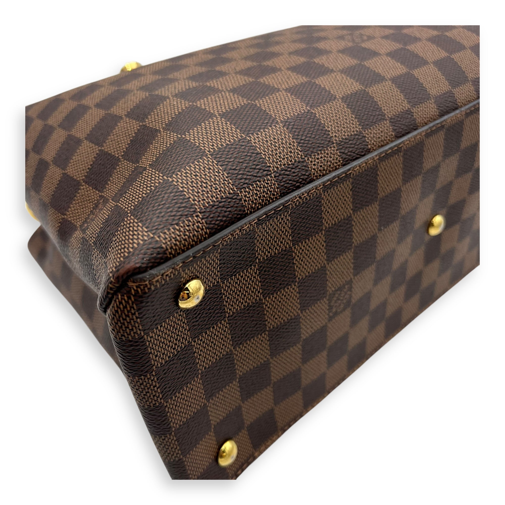 Louis Vuitton Others Top Handle Bag Brown in Coated Canvas, Gold hardware_11