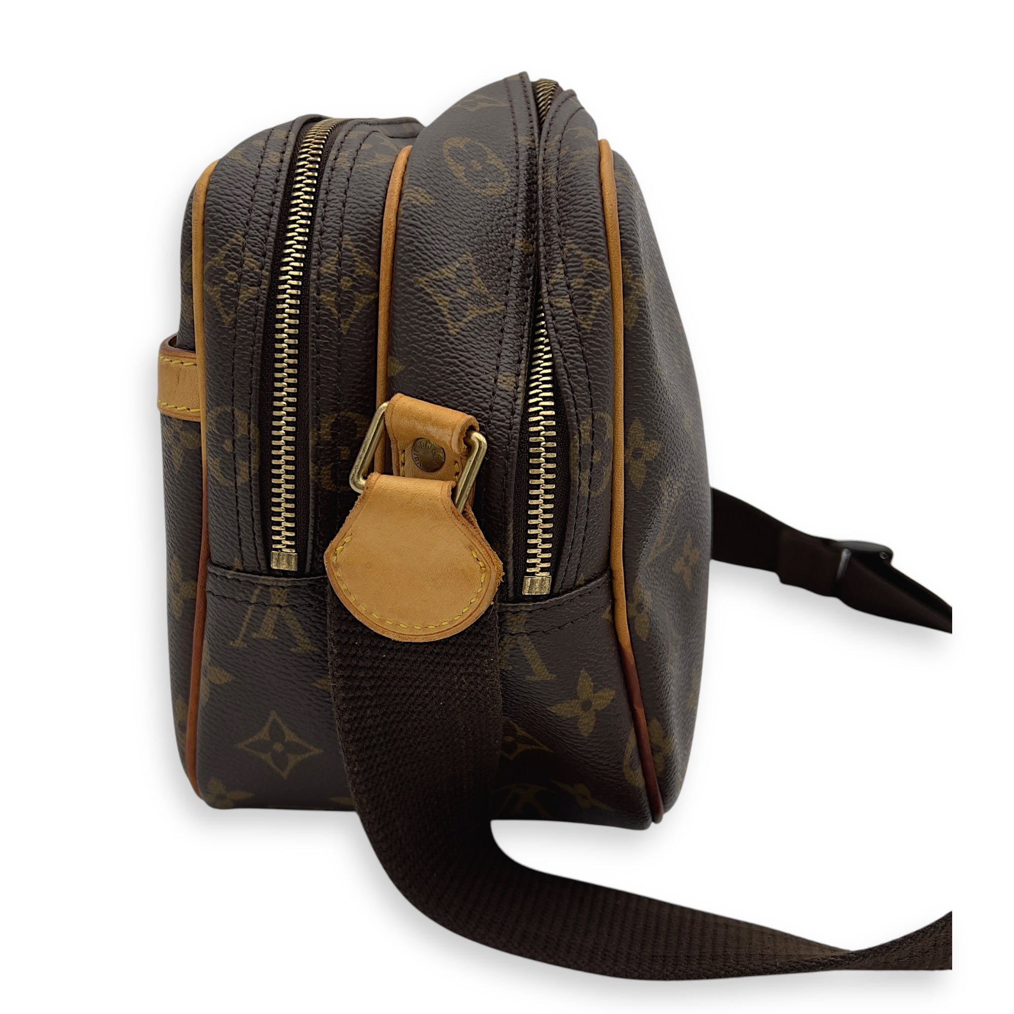 Louis Vuitton Reporter Messenger Brown in Monogram Coated Canvas, Gold hardware_3