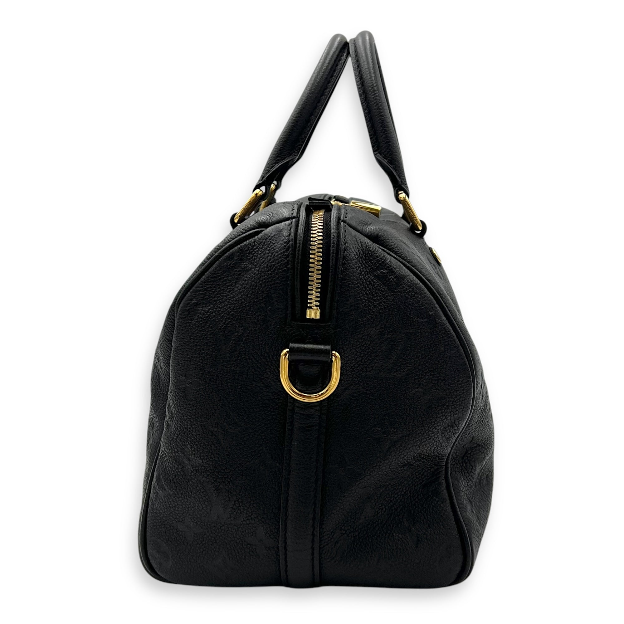 Louis Vuitton Speedy Top Handle Bag 30 Black in Empreinte Leather, Gold hardware_3