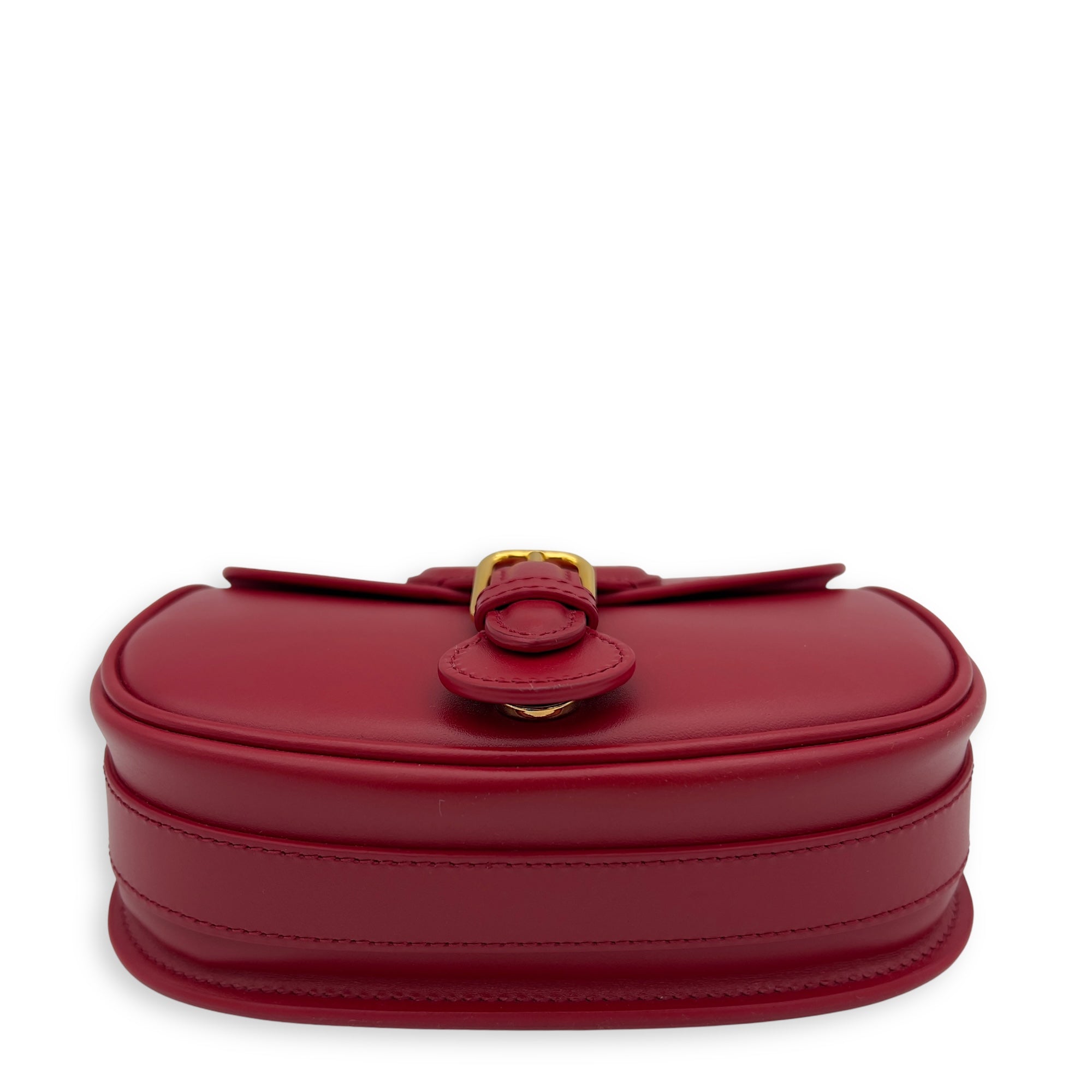 Christian Dior Bobby Small Red Shoulder Bag in Calfskin, Gold hardware_5