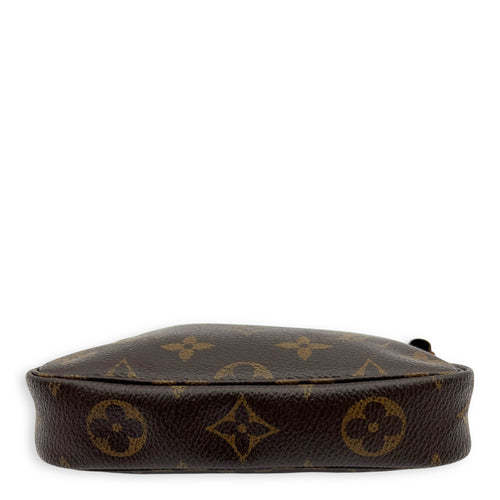 Louis Vuitton Pochette Clutch Mini Brown in Monogram Coated Canvas, Gold hardware_3