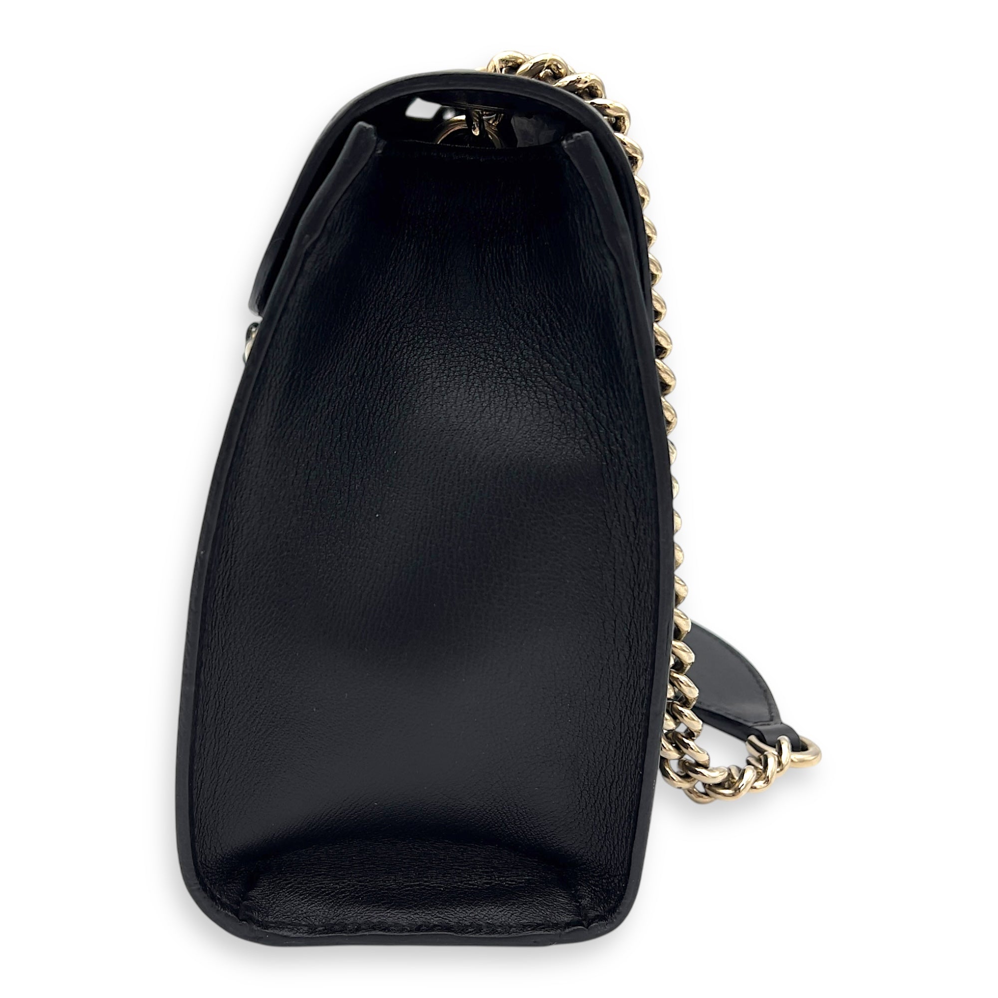 Gucci Horsebit 1955 Shoulder Bag Black in Calfskin, Gold hardware_3