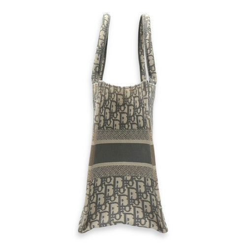 Christian Dior Book Tote Medium Grey Top Handle Bag in Jacquard_3
