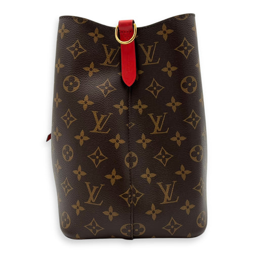 Louis Vuitton NeoNoe MM Brown Bucket Bag in Monogram Coated Canvas, Gold hardware_3