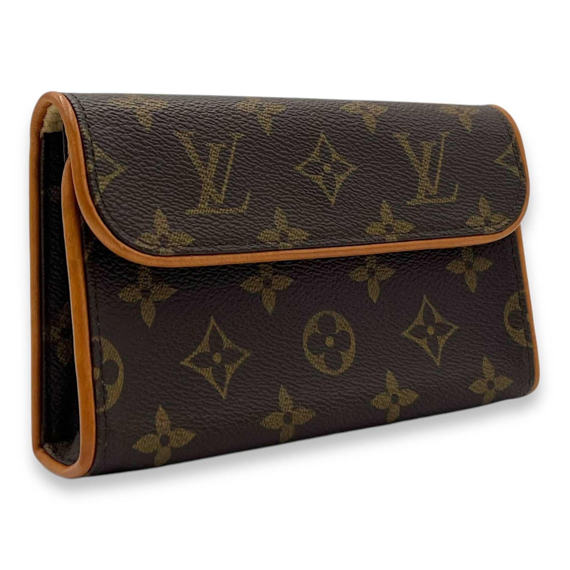 Louis Vuitton Florentine Belt Bag Brown in Monogram Coated Canvas, Gold hardware_3