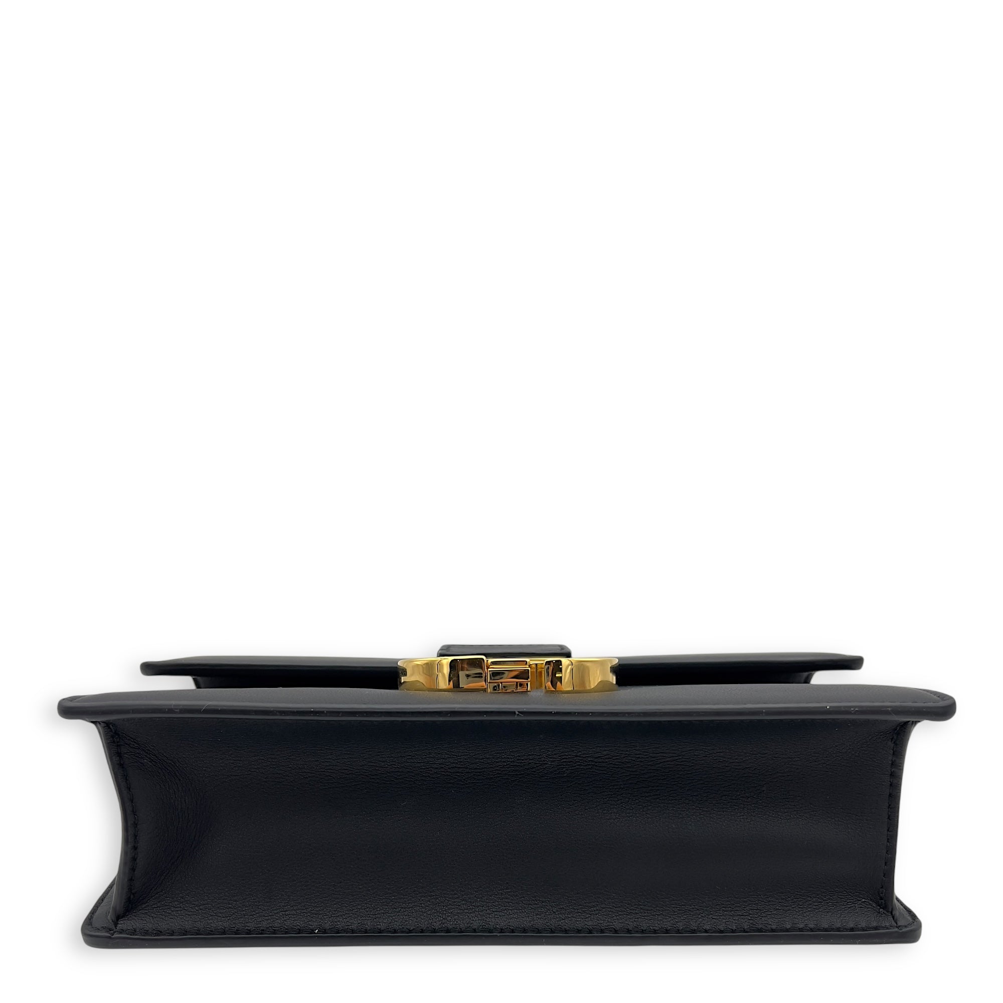 Christian Dior 30 Montaigne East West Black Shoulder Bag in Calfskin, Gold hardware_5