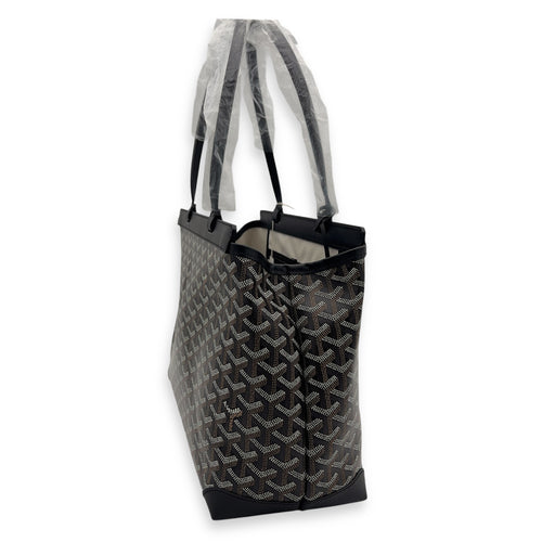 Goyard Bellechasse Tote Bag Black in Coated Canvas_3