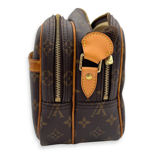 Louis Vuitton Reporter Messenger PM Brown in Monogram Coated Canvas, Gold hardware_3