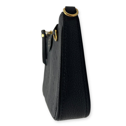 Louis Vuitton Easy Pouch On Strap Crossbody Bag Black in Monogram Empreinte Leather, Gold hardware_3