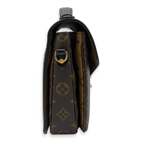 Louis Vuitton Pochette Metis Brown Crossbody Bag in Monogram Coated Canvas, Gold hardware_3