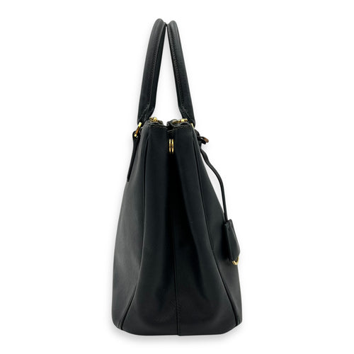 Prada Galleria Top Handle Bag Black in Saffiano Leather, Gold hardware_3