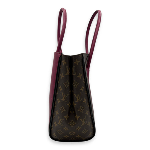 Louis Vuitton Kimono Top Handle Bag MM Brown in Monogram Coated Canvas, Gold hardware_3