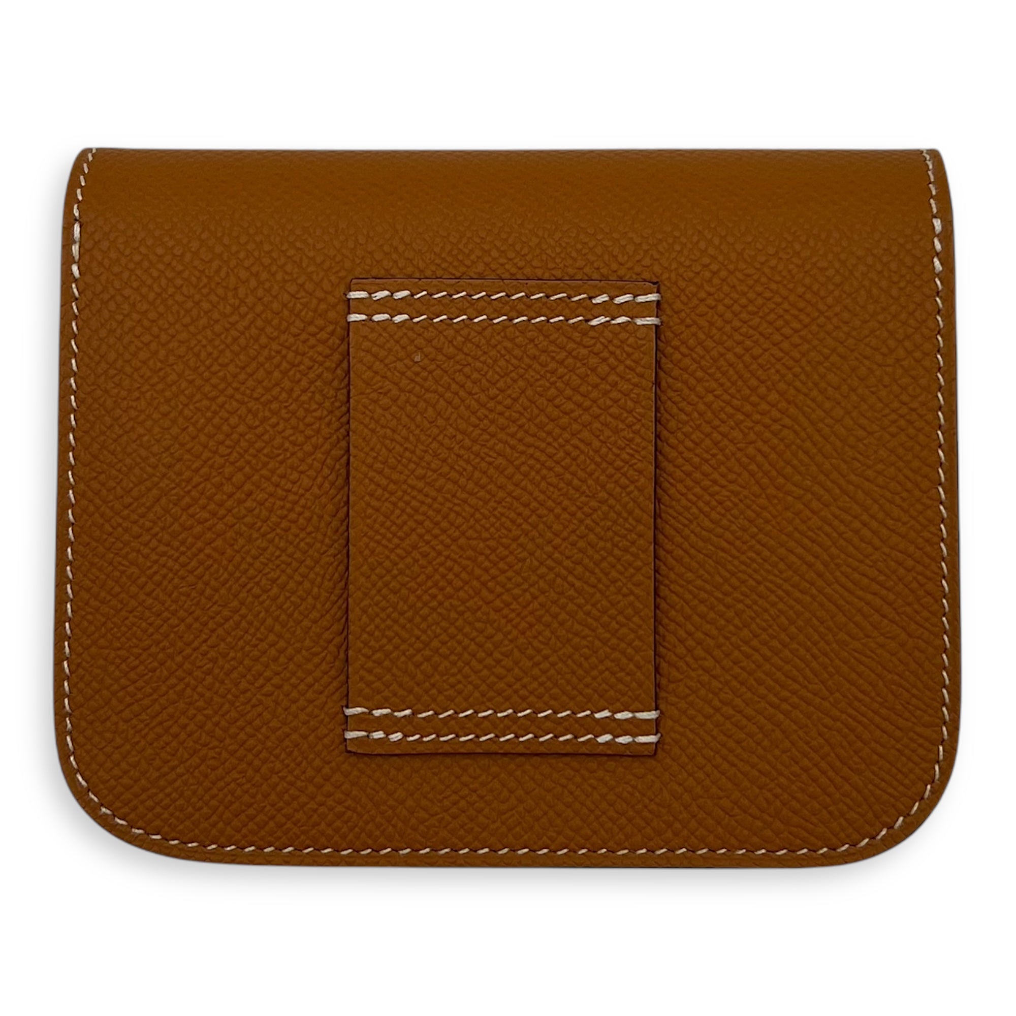 Hermès Constance Slim Toffee Wallet in Epsom, Gold hardware_3