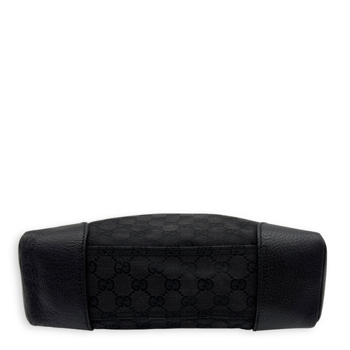 Gucci GG Crossbody Bag Black in Canvas, Silver hardware_3