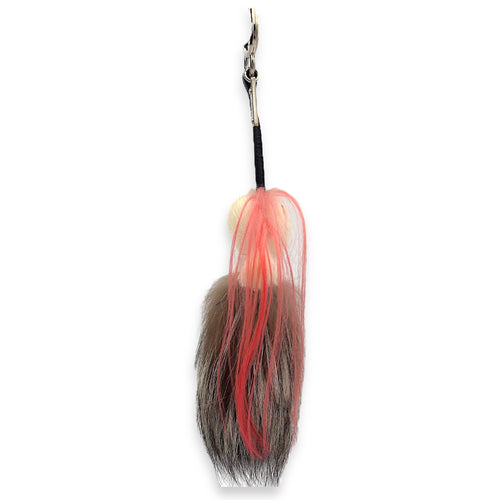 Fendi Karlito Bag Charm Multi-colour in Fox and Mink Fur, Silver hardware_3