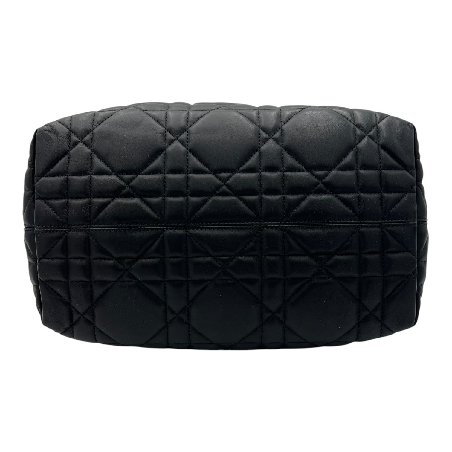 Christian Dior Toujours Top Handle Bag Black in Calfskin, Gold hardware_5