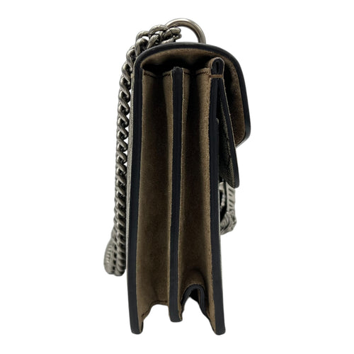 Gucci Dionysus Shoulder Bag Small Brown in Coated Canvas, Silver hardware_3