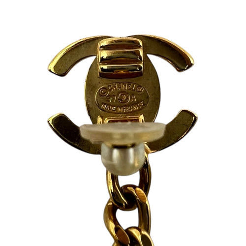 Chanel CC turnlock dangling earrings Earring Gold in Others, Gold hardware_1