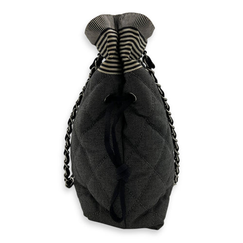 Chanel Others Tote Bag Grey in Canvas, Silver hardware_3