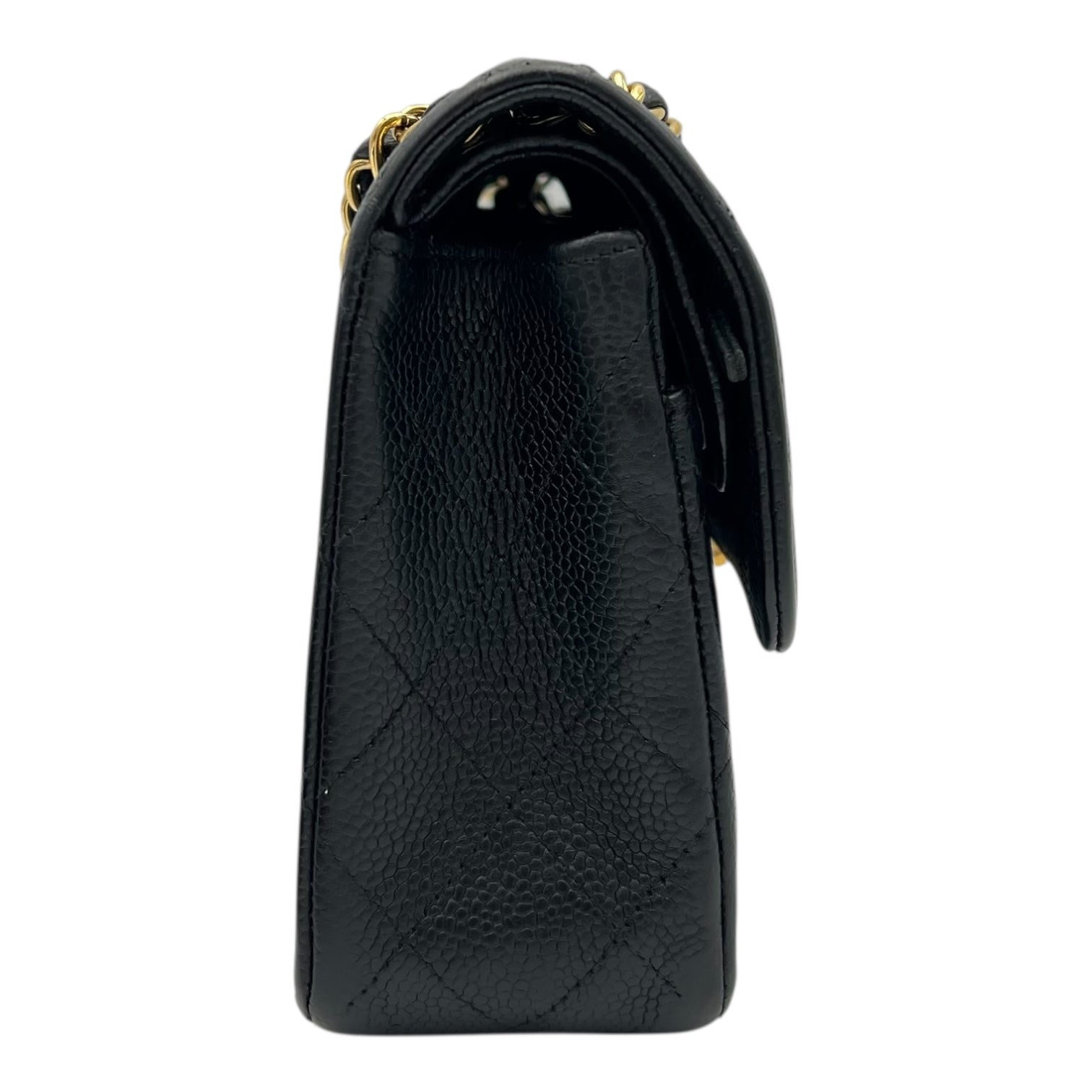 Chanel Classic Shoulder Bag Black in Caviar Leather, Gold hardware_3