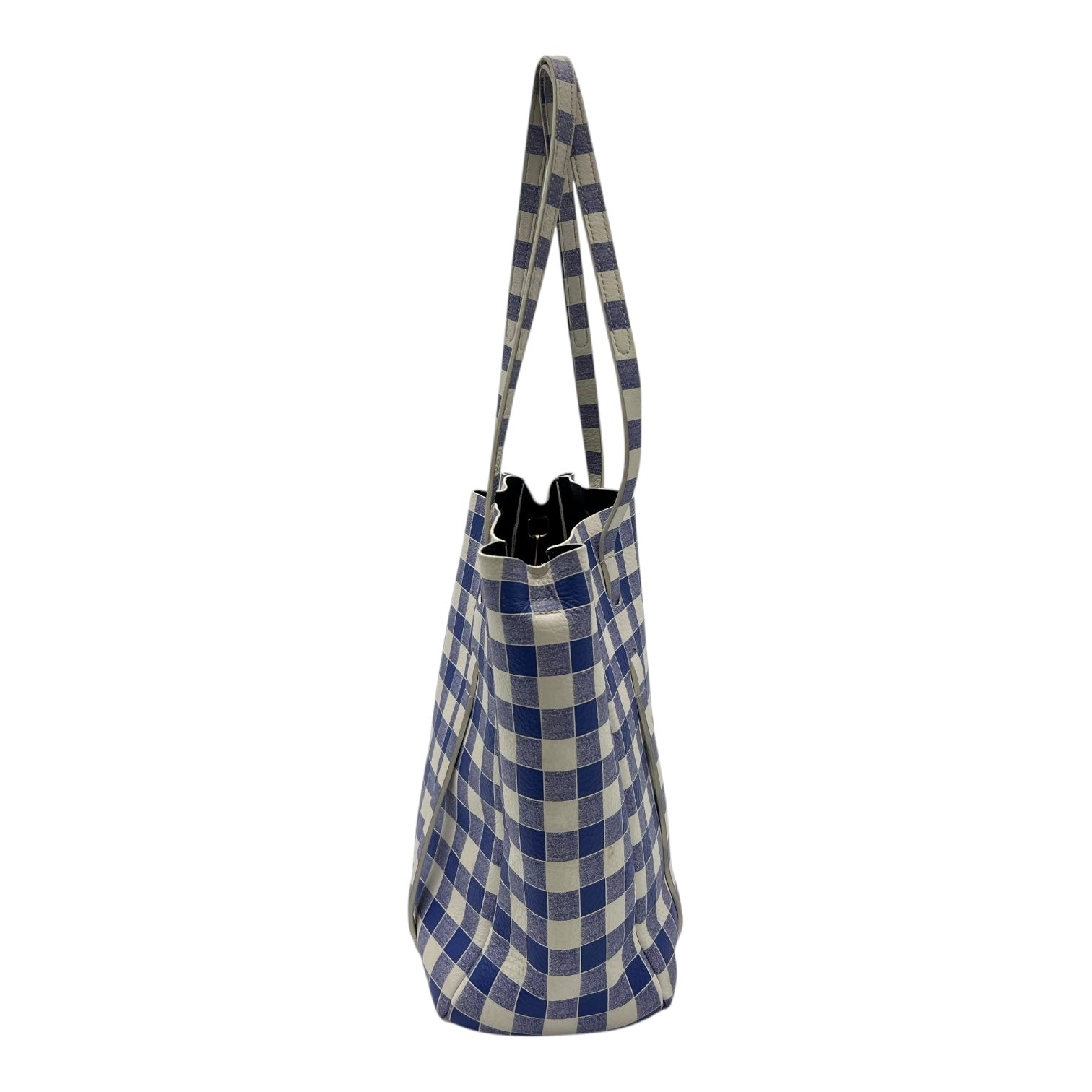 Balenciaga Everyday Tote Bag Blue in Calfskin, Silver hardware_3