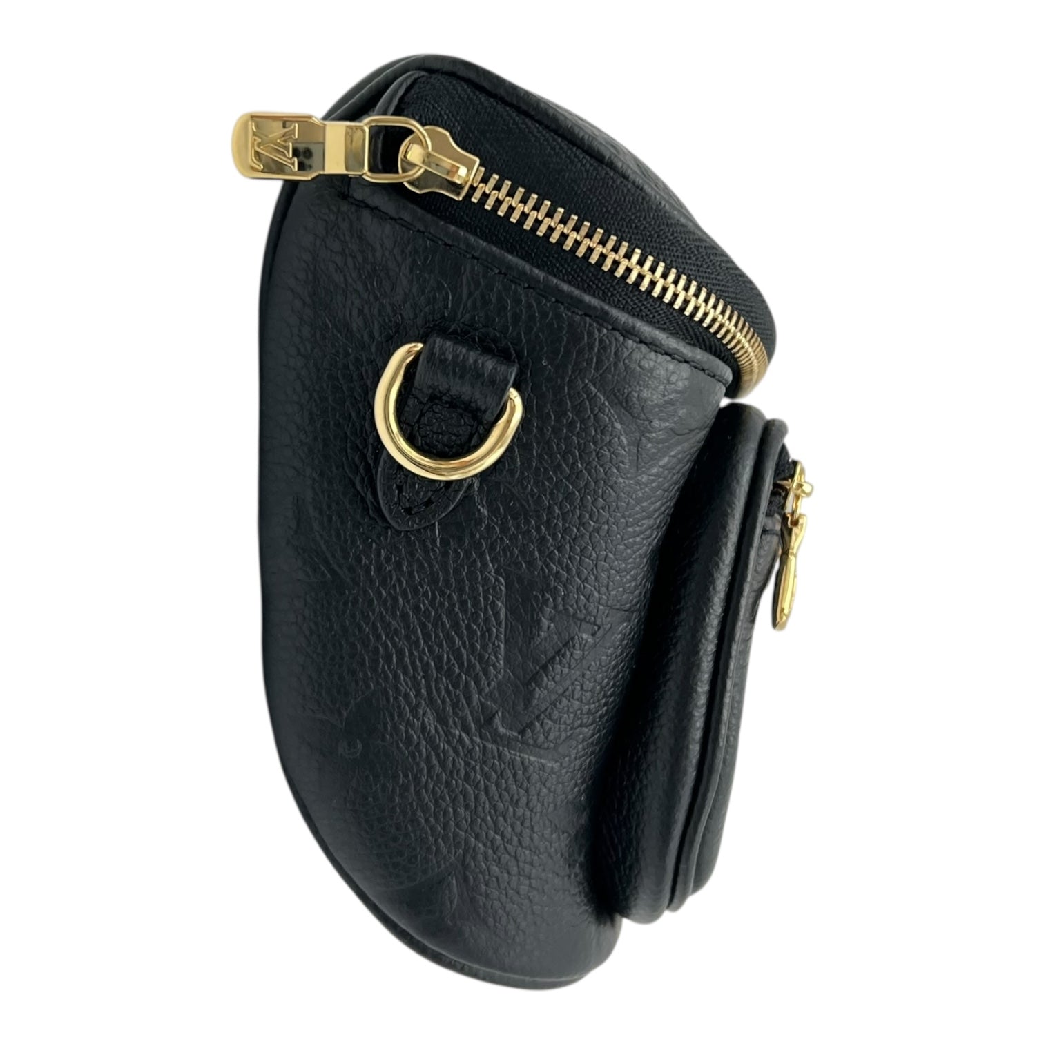 Louis Vuitton BumBag Belt Bag Black in Empreinte Leather, Gold hardware_3