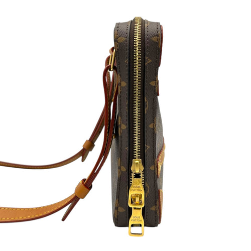 Louis Vuitton Trunk Crossbody Bag MM Brown in Monogram Coated Canvas, Gold hardware_3