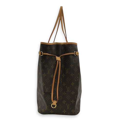 Louis Vuitton Neverfull Tote Bag GM Brown in Coated Canvas, Gold hardware_3