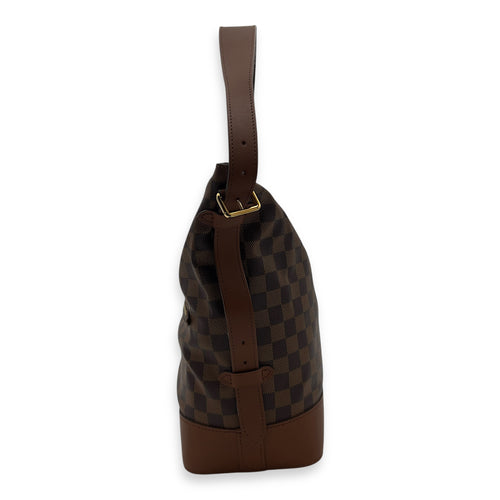 Louis Vuitton Diane Shoulder Bag Damier Ebene in Coated Canvas, Gold hardware_3